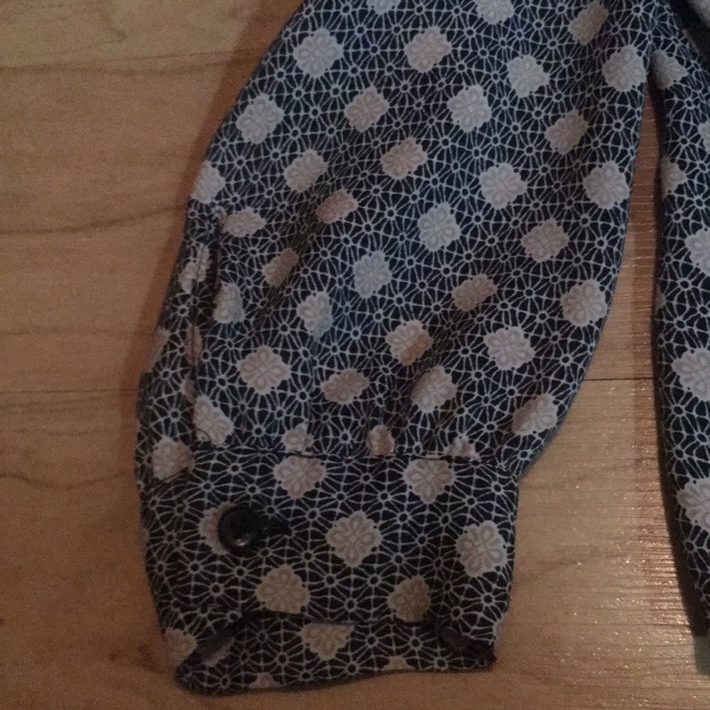 Loft | Patterned Tie-Back Blouse - image 3